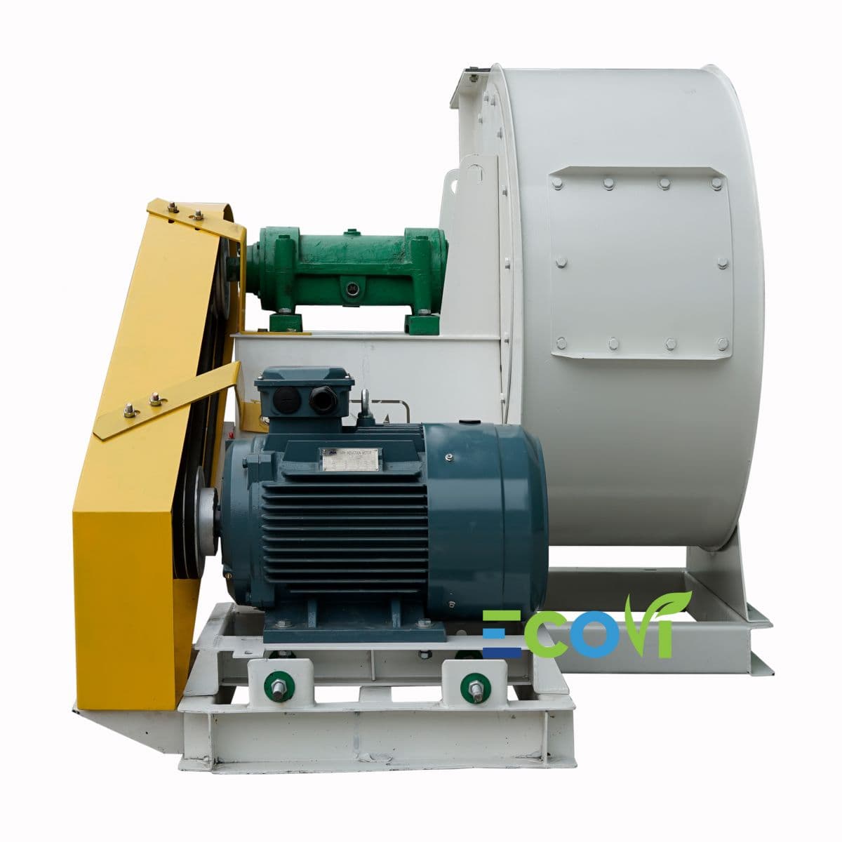 ECC-5-NoI: Quạt ly tâm hút bụi cánh vát truyền động gián